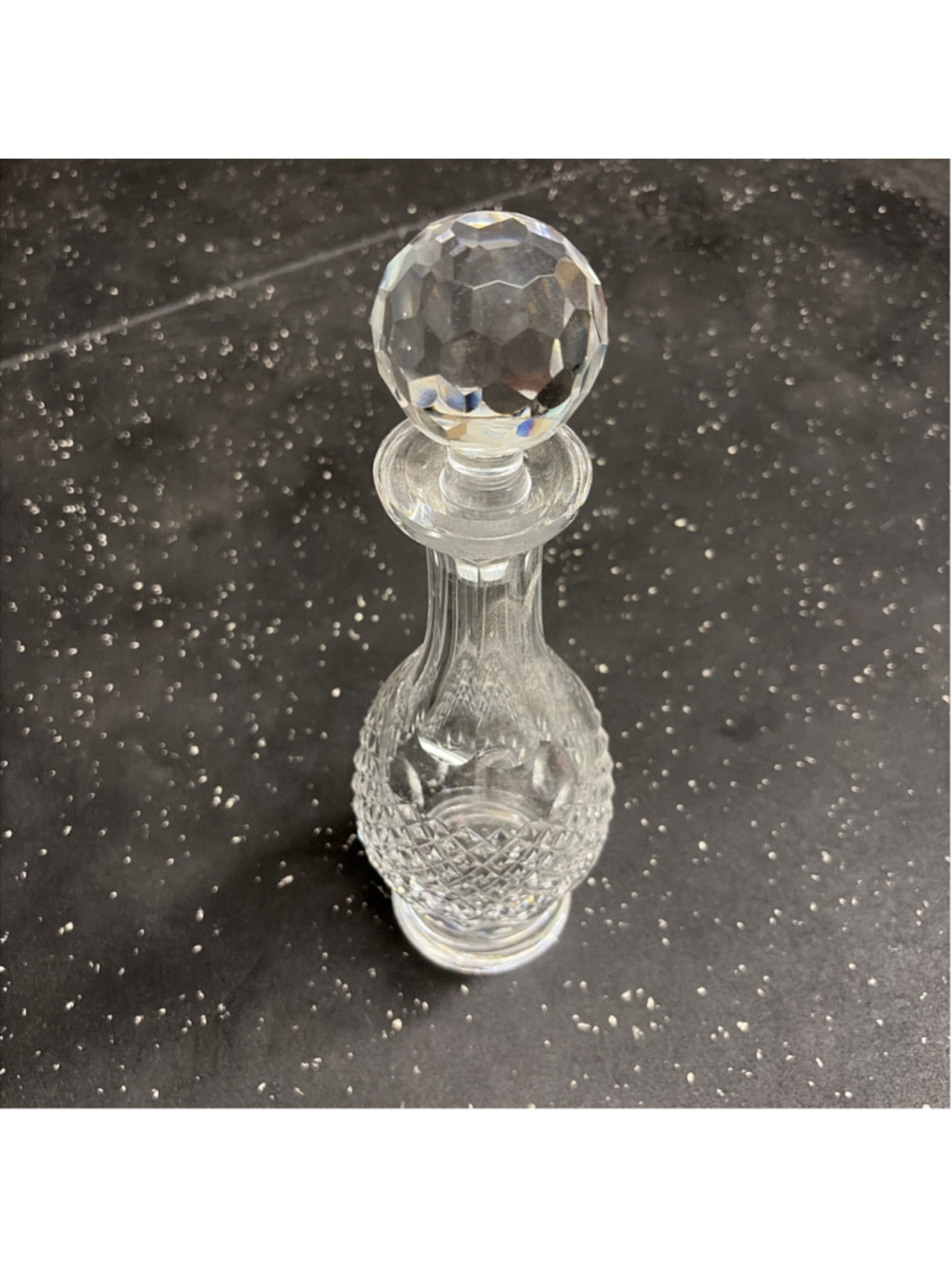 Waterford Colleen Crystal Decanter w/Stopper, 13" Tall, 4 1/4" Dia